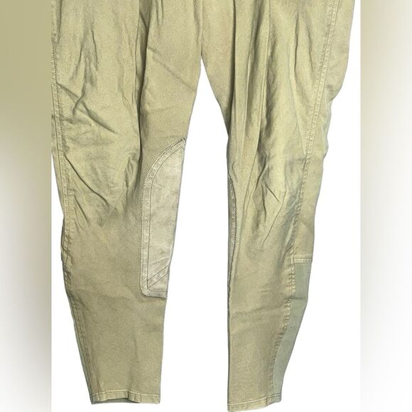Ariat Size 30R Riding Breeches Pants Side Zip Knee Patch Beige Khaki‎ Equestrian - Picture 2 of 10